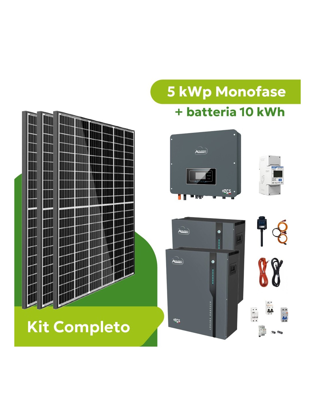 Kit Fotovoltaici Zcs Azzurro Con Sistema Di Accumulo