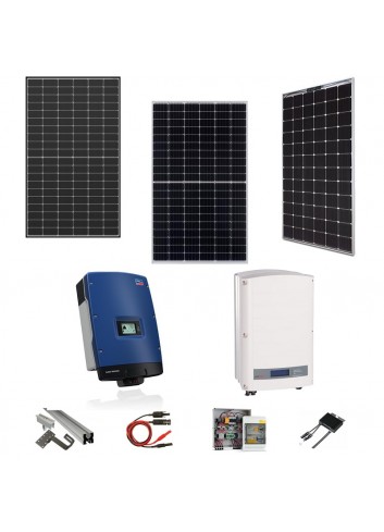 Kit Fotovoltaico Trifase 8 kWp con Pannelli, Inverter, Strutture e Accessori