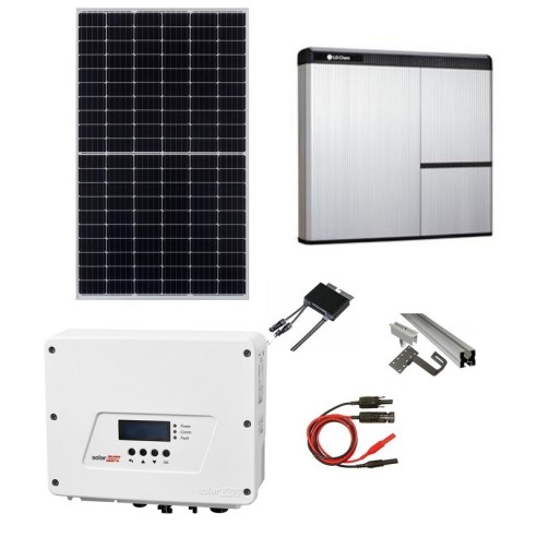 Kit Fotovoltaico 6 kW con Sistema di Accumulo 7 kWh LG Chem RESU7H e Inverter SolarEdge HD Wave SE6000H con Ottimizzatori Kit Fotovoltaico 6 kW con Sistema di Accumulo 7 kWh LG Chem RESU7H e Inverter SolarEdge HD Wave SE6000H con Ottimizzatori