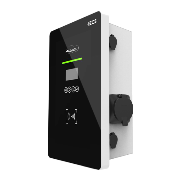 Stazione di Ricarica Auto 22 kW Trifase ZCS Azzurro Colonnina Ricarica Elettrica ZCS-AC022K-BE-24