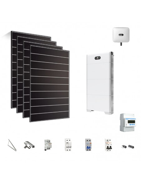 Kit Fotovoltaico 15 kW Trifase con Sistema di accumulo Huawei LUNA e Inverter ibrido Huawei