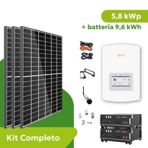 Kit Fotovoltaico 5,8 kWp con Accumulo 9,6 kWh con...