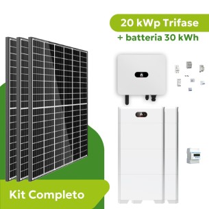 Kit Fotovoltaico 20 kWp Trifase Huawei con Accumulo 30 kWh