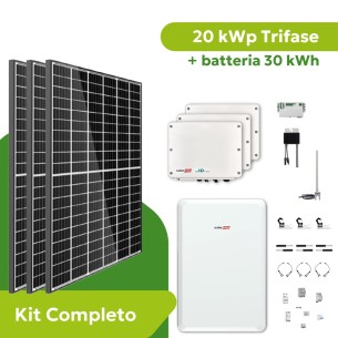 Kit Fotovoltaico 20 kWp Trifase SolarEdge con Accumulo 23...