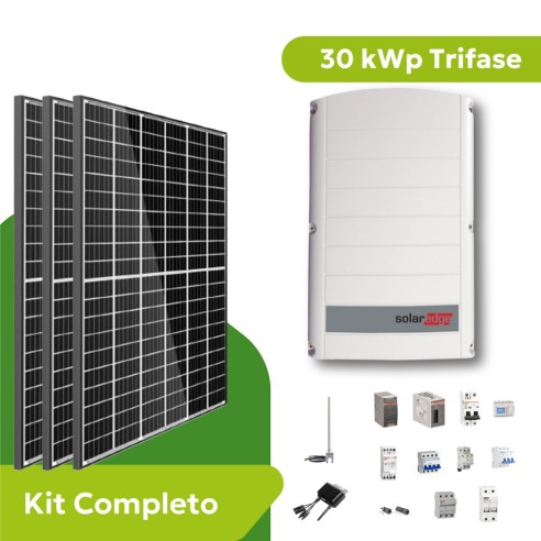 Kit Fotovoltaico 30 kWp Trifase SolarEdge