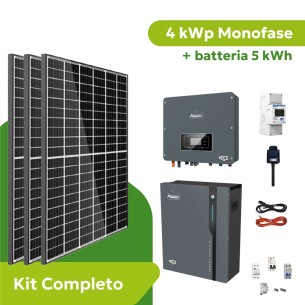 Kit Fotovoltaico 4 kWp Monofase ZCS Azzurro Zucchetti con...