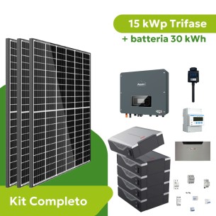 Kit Fotovoltaico 15 kWp Trifase Zucchetti ZCS Azzurro con...