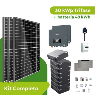 Kit Fotovoltaico 30 kWp Trifase Zucchetti ZCS Azzurro Con...