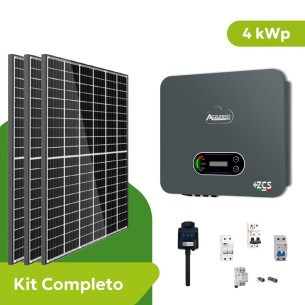 Kit Fotovoltaico 4 kWp Monofase Zucchetti ZCS Azzurro