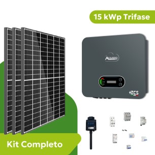Kit Fotovoltaico 15 kWp Trifase Zucchetti ZCS Azzurro