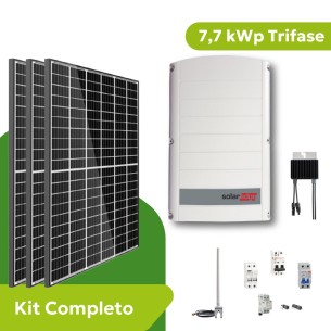 Kit Fotovoltaico 7,7 kWp Trifase SolarEdge