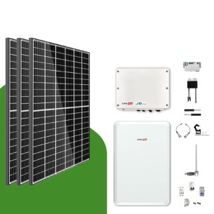 Kit Fotovoltaico 3 kWp Monofase SolarEdge con Accumulo 10kWh