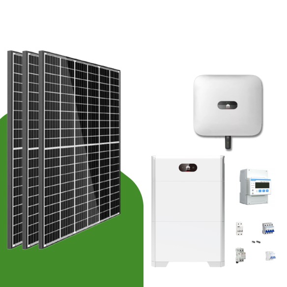 Kit Fotovoltaico 6 kWp Trifase Huawei con Accumulo 10 kWh Kit Fotovoltaico 6 kWp Trifase Huawei con Accumulo 10 kWh
