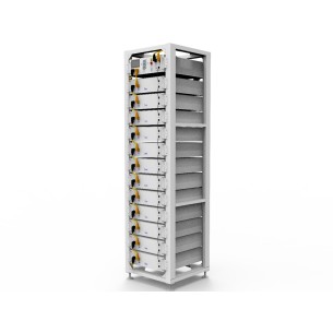 Armadio 3U-HRACK per 12 Batterie d'Accumulo Deye BOS-G e BMS 2