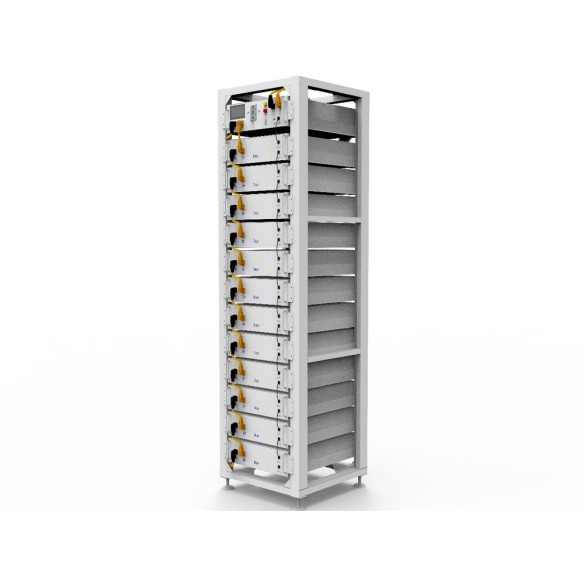 Armadio 3U-HRACK per 12 Batterie d'Accumulo Deye BOS-G e BMS