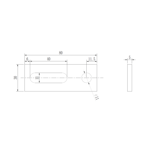 Piastra Connessione Profilo-Vite M10
