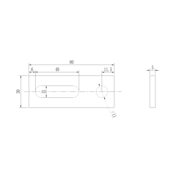 Piastra Connessione Profilo-Vite M10