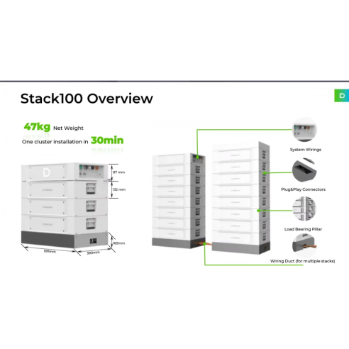 Dyness STACK100 Batteria d'Accumulo Alta...