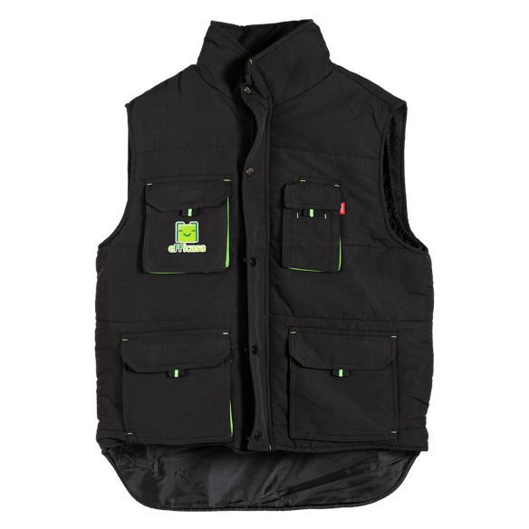 Gilet Smanicato da Lavoro Imbottito Nero Efficasa