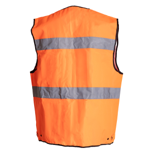 Gilet Alta Visibilità con Tasche Arancione Efficasa 2