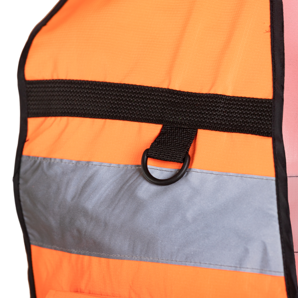 Gilet Alta Visibilità con Tasche Arancione Efficasa